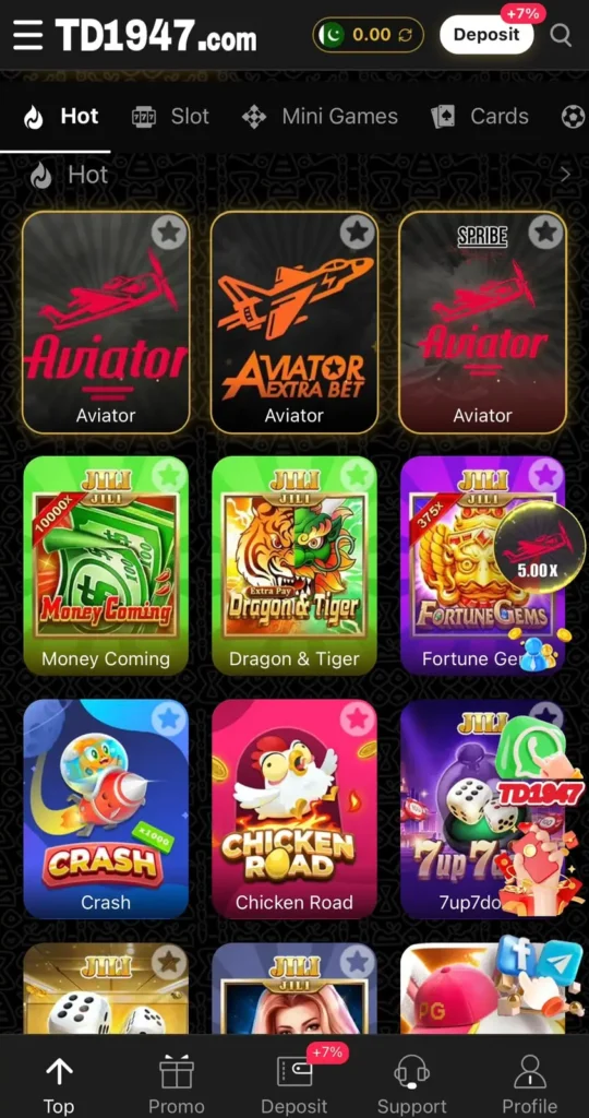 TD1947 GAME HOME PAGE