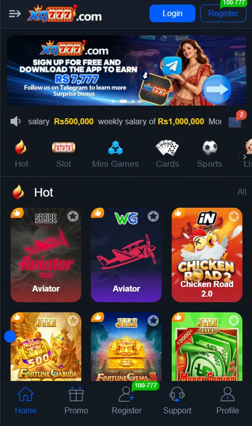XQ777 Game Homepage